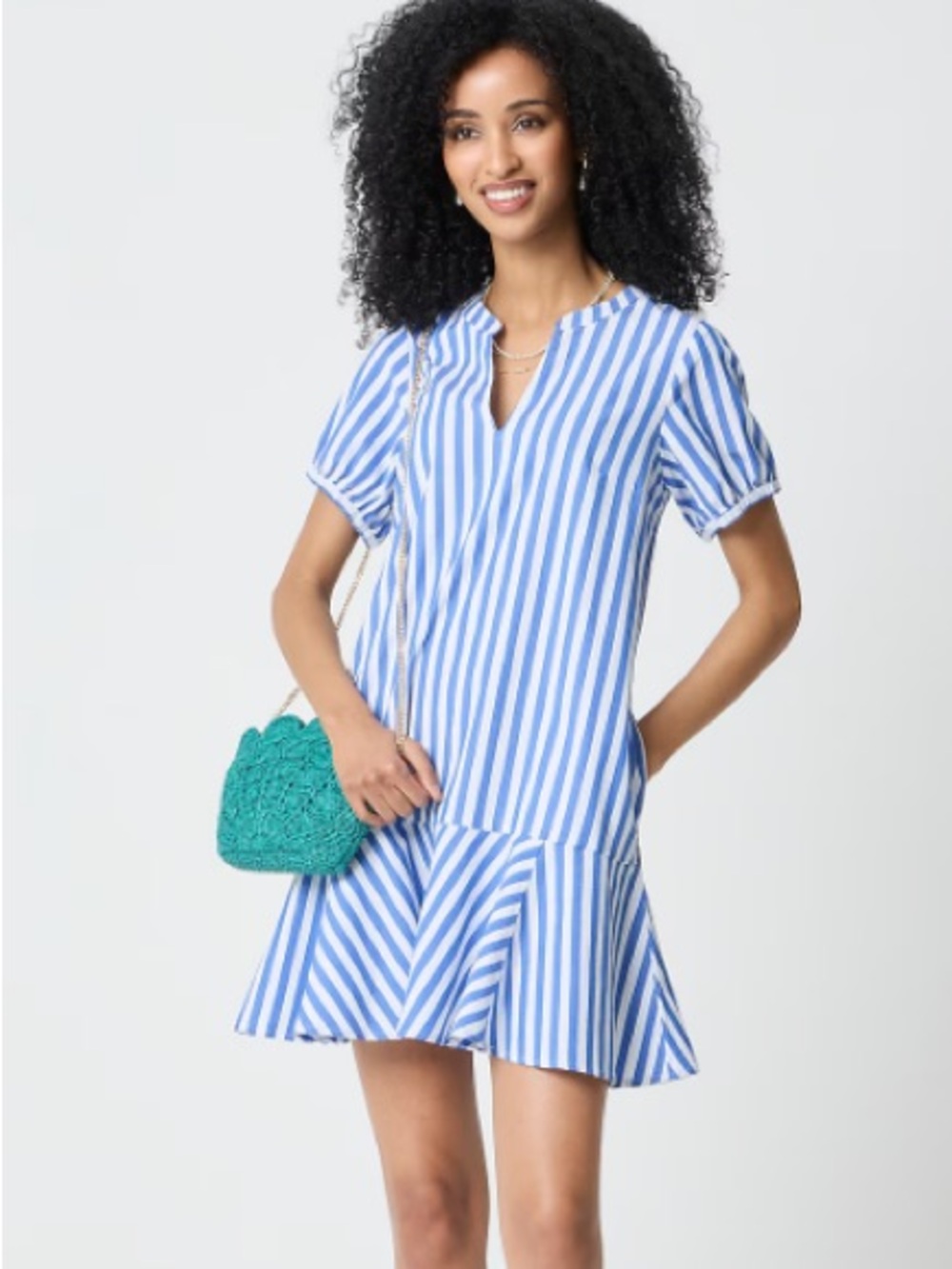 NWT J. Crew Factory Striped Mini Shirt-Dress 14
